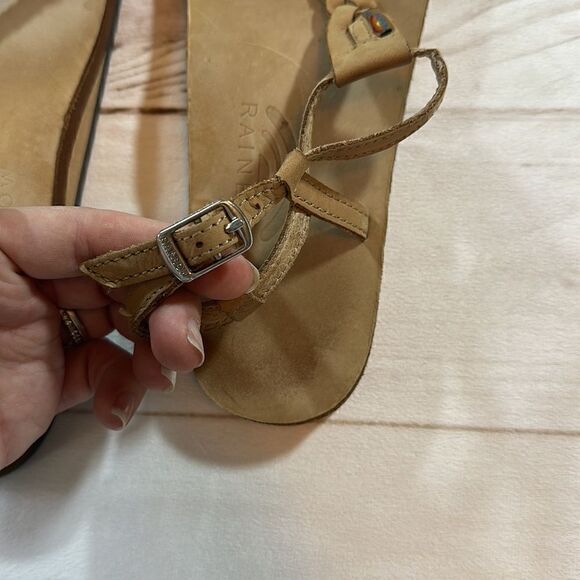 Rainbow Sandals Braided T Strap Size XL - Picture 6 of 9